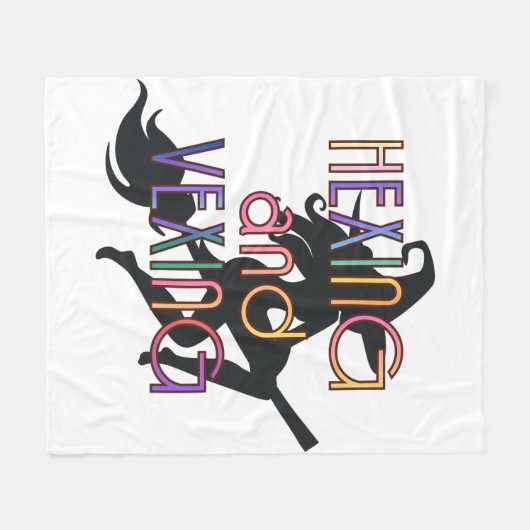 HEXING AND VEXING Witchcore Design Fleecedecke (Vorderseite (Horizontal))