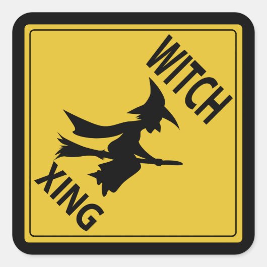 Hexing Xing Quadratischer Aufkleber (Vorderseite)