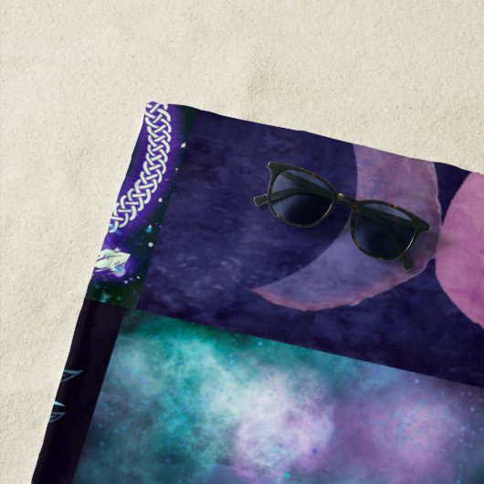 Hexlich Lila, Schattenbuch, Hexenmond Strandtuch (Beispiel)