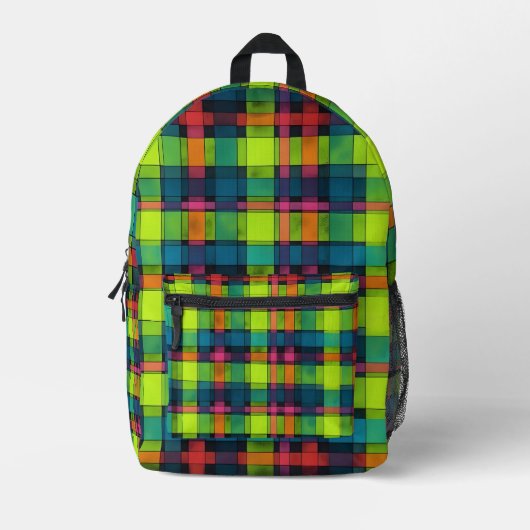 "HexWeave" Bedruckter Rucksack (Vorderseite)