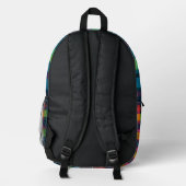 "HexWeave" Bedruckter Rucksack (Rückseite)