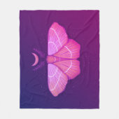 Hexy Moth Butterfly Lila Magical Insect Fleecedecke (Vorderseite)