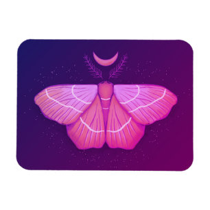 Hexy Moth Butterfly Lila Magical Insect Magnet