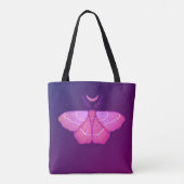 Hexy Moth Butterfly Lila Magical Insect Tasche (Rückseite)