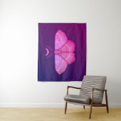 Hexy Moth Butterfly Lila Magical Insect Wandteppich (Beispiel)