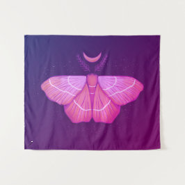 Hexy Moth Butterfly Lila Magical Insect Wandteppich