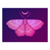 Hexy Moth Lila Magical Insecke Cotattcore Poster (Vorderseite)