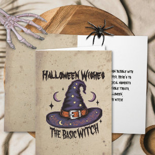 Hexy Whimsy Card Basic Hexenkessel Halloween Karte