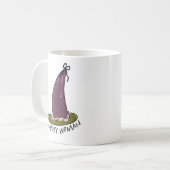Hexy Woman Illustriert Lila Hexenhut Kaffeetasse (Vorderseite Links)