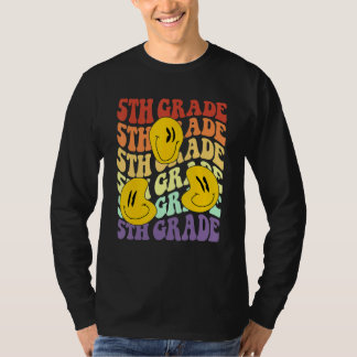Hey 5th Fifth Grade Teacher Back To School Retro S T-Shirt