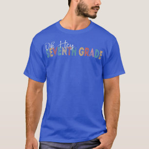 Hey 7. Klasse zurück zur Schule Retro Vint T-Shirt