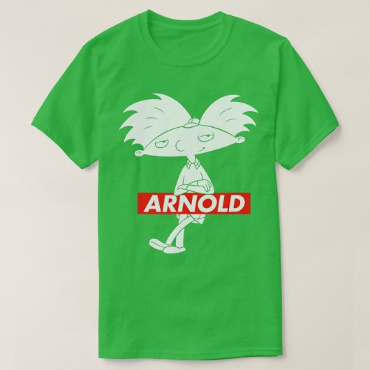Hey Arnold in Red Box Arnold Posing mit Armkreuzen T-Shirt (Design vorne)