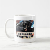 Hey Babe Kokett Cat 2-seitig Kaffeetasse (Links)