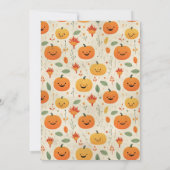 Hey Baby Boo Fall Halloween Baby Dusche Einladung (Rückseite)