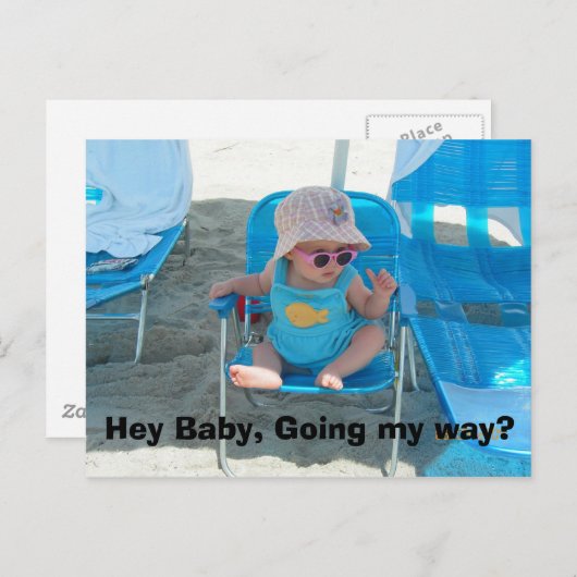 Hey, Baby, geht's mir durch? Postkarte (Vorne/Hinten)