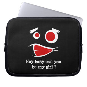 Hey Baby kannst du mein Girl-Monster-Design-T - Sh Laptopschutzhülle