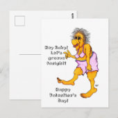 Hey Baby! Lasst uns heute Abend Groove machen! Gro Postkarte (Vorne/Hinten)