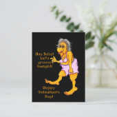 Hey Baby! Lasst uns heute Abend Groove machen! Gro Postkarte (Stehend Vorderseite)