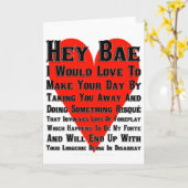 Hey Bae Karte (Gelbe Blume)