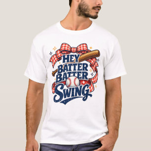 Hey Batter Batter Swing Baseball-Mama-Ästhetik T-Shirt