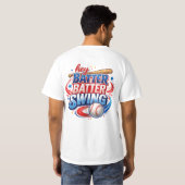 Hey Batter Batter Swing Baseball T-Shirt (Schwarz voll)