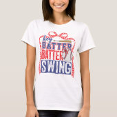 Hey Batter Batter Swing Baseball T-Shirt Geschenki (Vorderseite)