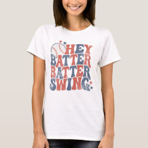 Hey Batter Batter Swing Tee, Baseball-Spiel T-Shir T-Shirt