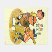 Hey Batter! Fleecedecke (Vorderseite (Horizontal))