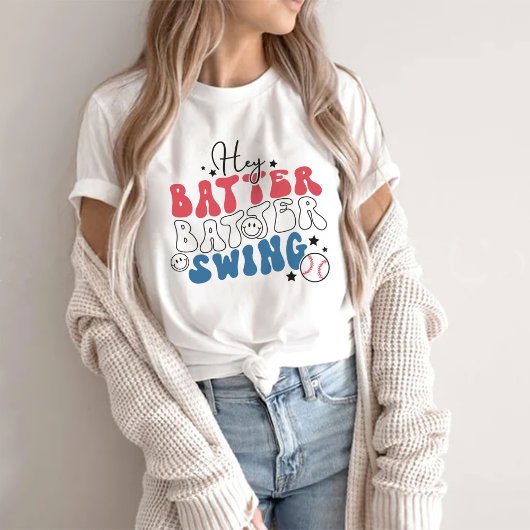 Hey Batter Swing, Baseball T-Shirt