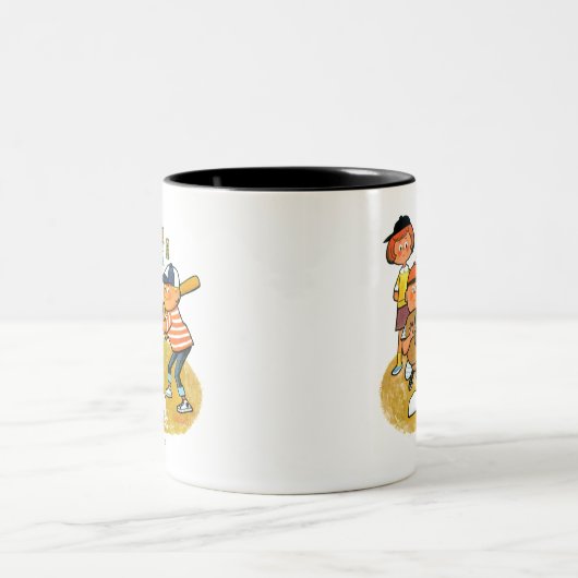 Hey Batter! Zweifarbige Tasse (Mittel)