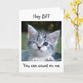 HEY BESTE FREUNDIN, ICH WERDE DEINEN ALTERSFREUNDL KARTE (Gelbe Blume)