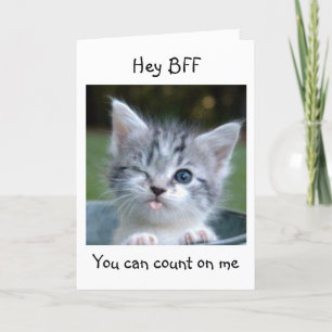 HEY BESTE FREUNDIN, ICH WERDE DEINEN ALTERSFREUNDL KARTE