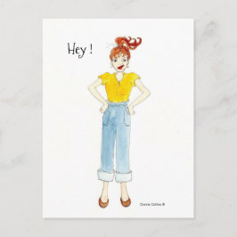 Hey, bist du noch verrückt, Postcard? Einladungspostkarte