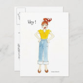 Hey, bist du noch verrückt, Postcard? Einladungspostkarte (Vorne/Hinten)