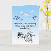 Hey Bob! Karte (Gelbe Blume)