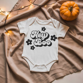 Hey Boo Baby Bodysuit - Niedliches Halloween Baby  Baby Strampler