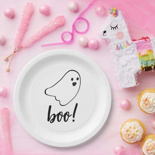 Hey Boo Birthday Pappteller (Party)