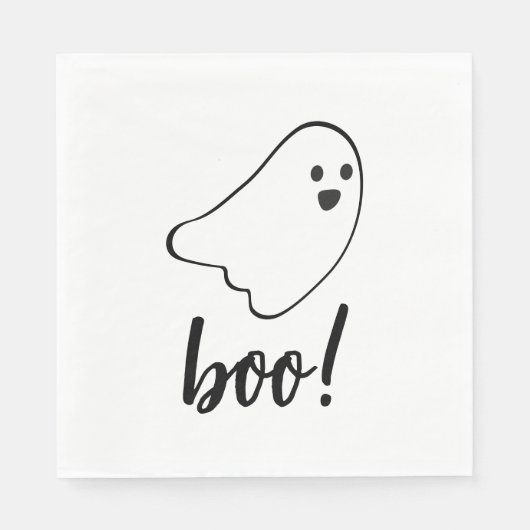 Hey Boo Birthday Serviette (Vorderseite)