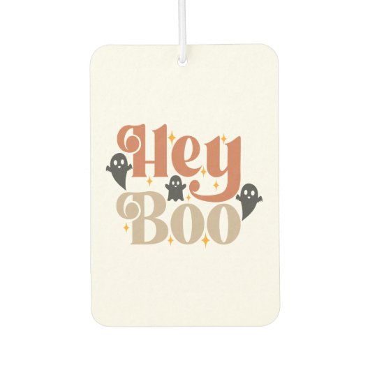 Hey Boo Boho Halloween Hey Boo Geist Autolufterfrischer (Vorderseite)