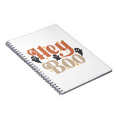 Hey Boo Boho Halloween Hey Boo Geist Notizblock (Rechte Seite)