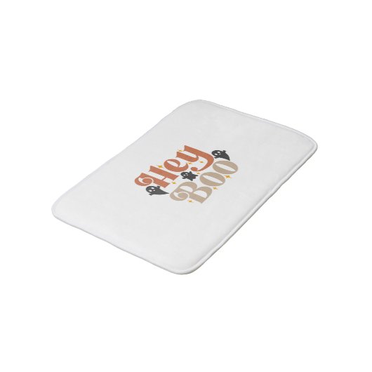 Hey Boo Boho Halloween Hey Boo Ghost Badematte (Schrägansicht)