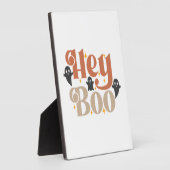 Hey Boo Boho Halloween Hey Boo Ghost Fotoplatte (Seite)
