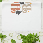 Hey Boo Boho Halloween Hey Boo Ghost Geschirrtuch (Gefaltet)