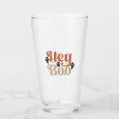 Hey Boo Boho Halloween Hey Boo Ghost Glas (Vorderseite)
