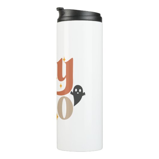 Hey Boo Boho Halloween Hey Boo Ghost Thermosbecher (Nach rechts gedreht)