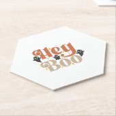 Hey Boo Boho Halloween Hey Boo Ghost Untersetzer (angewinkelt)