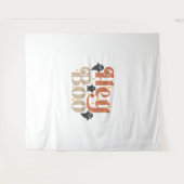 Hey Boo Boho Halloween Hey Boo Ghost Wandteppich (Vorderseite (Horizontal))