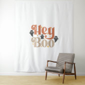 Hey Boo Boho Halloween Hey Boo Ghost Wandteppich (Beispiel)