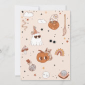 Hey Boo Brithday Halloween Einladung (Rückseite)