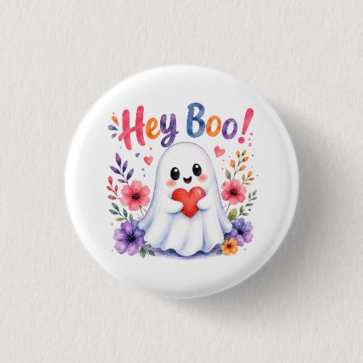Hey Boo Button (Vorderseite)